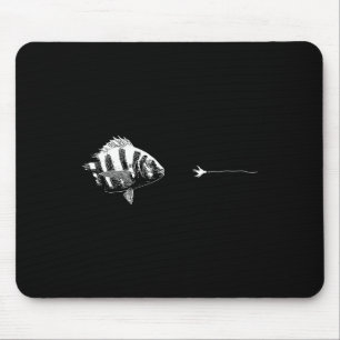 Grafischer Fliegenfischerei-Haken - Fisch Sheepshe Mousepad