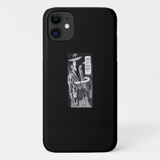 Grafischer Helden mit Schusswaffe Case-Mate iPhone Hülle (Rückseite)