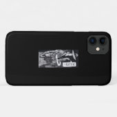 Grafischer Helden mit Schusswaffe Case-Mate iPhone Hülle (Rückseite (Horizontal))