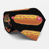 grafischer Hot Dog Krawatte (Gerollt)