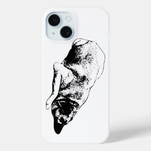 Grafischer Hundeumriss schützt Wintertechnologie Case-Mate iPhone Hülle