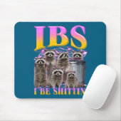 Grafischer Ibs Waschbär Meme Bootleg Humor Mousepad (Mit Mouse)