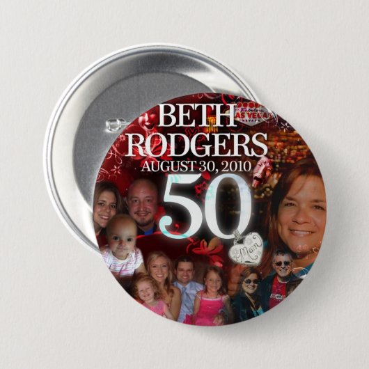 grafischer Knopf Button (Vorne & Hinten)