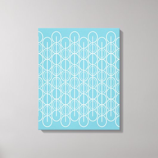 Grafischer, moderner ovaler gemusterter Canvas-Dru Leinwanddruck (Vorderseite)