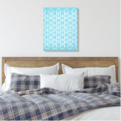 Grafischer, moderner ovaler gemusterter Canvas-Dru Leinwanddruck (Insitu (Schlafzimmer))