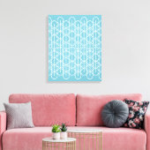 Grafischer, moderner ovaler gemusterter Canvas-Dru Leinwanddruck (Insitu (Wohnzimmer))