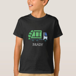 Grafischer Müll/Recycle LKW mit Kindnamen T-Shirt