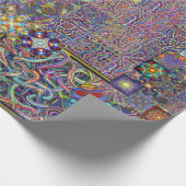 Grafischer Psychedelia Geschenkpapier (Ecke)