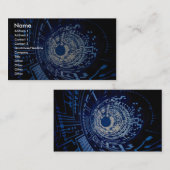 Grafischer Rechnerschaltungtunnel Visitenkarte (Vorne/Hinten)