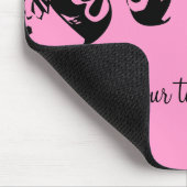 GRAFISCHER SCHMETTERLING im rosa mousepad (Ecke)