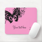 GRAFISCHER SCHMETTERLING im rosa mousepad (Mit Mouse)