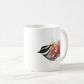 Grafischer Sparrow Kaffeetasse (VorderseiteRechts)