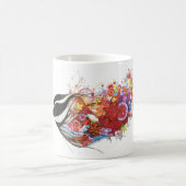 Grafischer Sparrow Kaffeetasse (Mittel)