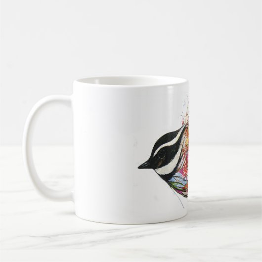 Grafischer Sparrow Kaffeetasse (Links)