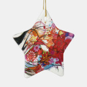 Grafischer Sparrow Keramik Ornament (Rechts)