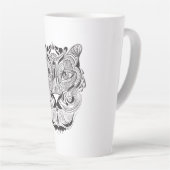 Grafischer Tiger Milchtasse (Rechte Ecke)