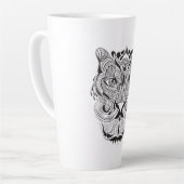 Grafischer Tiger Milchtasse (Linke Ecke)