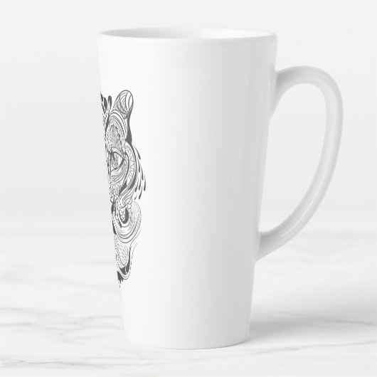 Grafischer Tiger Milchtasse (Rechts)