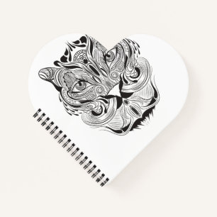 Grafischer Tiger Notizblock