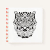 Grafischer Tiger Notizblock (Vorderseite)