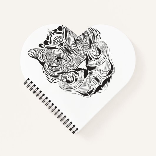 Grafischer Tiger Notizblock (Vorderseite)