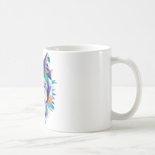 Grafischer Wolf-Tassen-Entwurf Kaffeetasse (Rechts)
