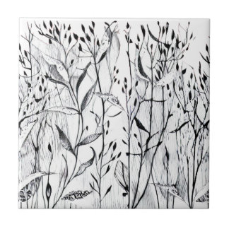 Grafisches Bild von Pflanzen Fliese