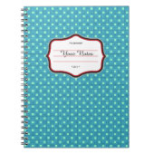 Grafisches Blau Notizblock (Vorderseite)