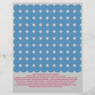 Grafisches Blau Weiß Flyer