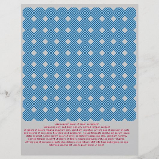 Grafisches Blau Weiß Flyer (Vorne)
