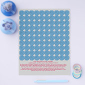 Grafisches Blau Weiß Flyer (Einzeln)