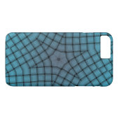 Grafisches Blue Star Weave Muster Case-Mate iPhone Hülle (Rückseite (Horizontal))