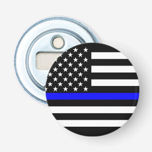 Grafisches dünnes Blue Line zeigen US-Flagge an Flaschenöffner