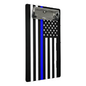 Grafisches dünnes Blue Line zeigen US-Flagge an Mini Klemmbrett (Schrägansicht)