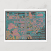 Grafisches Durcheinander Feiertagspostkarte (Vorderseite)