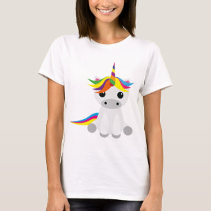 Grafisches Einhorn T-Shirt