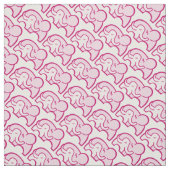 Grafisches Elefantenhug-rosa Muster Stoff (Muster)