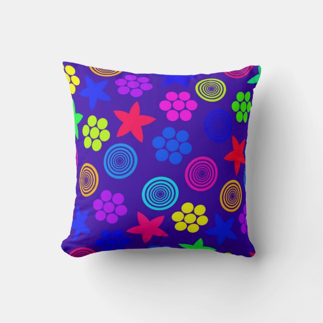 Grafisches Geo Kissen (Vorderseite)