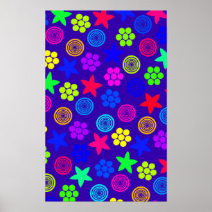 Grafisches Geo Poster