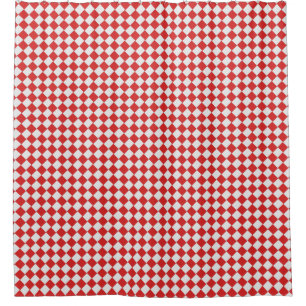 Grafisches gesponnenes Checkered diagonaler 60er Duschvorhang