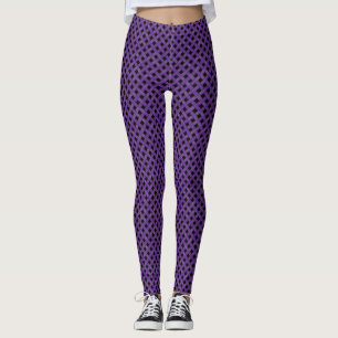 Grafisches gesponnenes Rattan lila auf Leggings