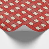 Grafisches gesponnenes Rot auf kundenspezifischer Geschenkpapier (Ecke)