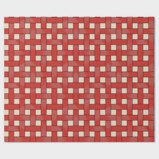 Grafisches gesponnenes Rot auf kundenspezifischer Geschenkpapier (Flach)