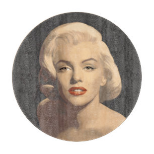 Grafisches Grau Marilyn Schneidebrett