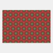 grafisches Grün- und Rottopapier Geschenkpapier Set (Vorderseite 3)