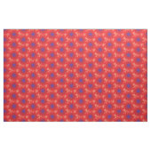Grafisches, hellrotes lila Mohnmuster aus Single Stoff (Yard (91,4 cm))