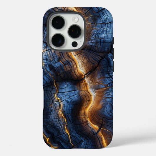 Grafisches Holzdesign Case-Mate iPhone Hülle (Rückseite)