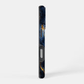 Grafisches Holzdesign iPhone Hülle (Rechte Seite)