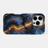 Grafisches Holzdesign iPhone Hülle (Rückseite (Horizontal))