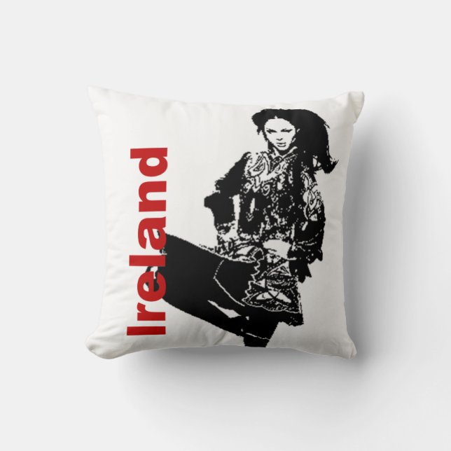 Grafisches Irland-Kissen Kissen (Vorderseite)